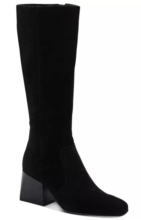 Aqua College Shoes - AQUA COLLEGE WOMENS TORI WATERPROOF TALL SUEDE CLASSIC BOOT BLACK 10M NEW